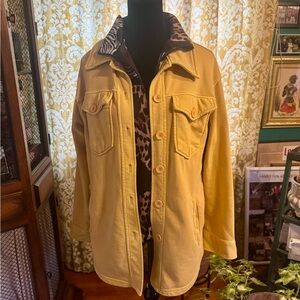 Yellow Women's boho shacket